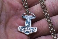 Petit pendentif marteau de Thor Mjolnir île de Scania