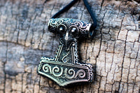Pendentif marteau de Thor en argent Mjolnir de l'île de Scania