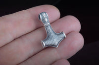 Pingente de martelo feito à mão estilo Mammen Mjolnir Thor