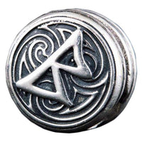 Joyería de barba vikinga con runa Berkana de metal precioso