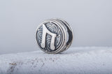 Viking bead símbolo runa Uruz jóias bronze, prata ou ouro
