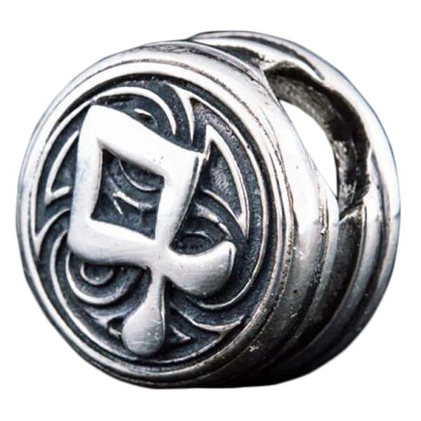 Accessoire de barbe viking rune Othala fabriqué à la main