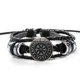 Pulseira com símbolo Aegishjalmur