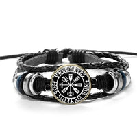 Pulseira com símbolo Aegishjalmur