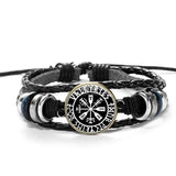 Pulseira com símbolo Aegishjalmur
