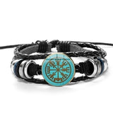 Pulseira com símbolo Aegishjalmur