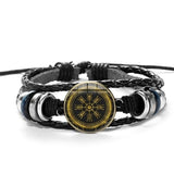 Pulseira com símbolo Aegishjalmur