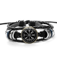 Pulseira com símbolo Aegishjalmur