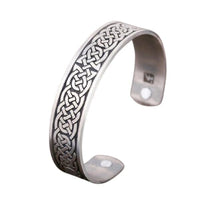 Bracelet viking en métal plaqué argent