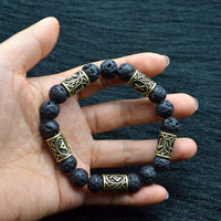 Pulsera de runas vikingas joyería nórdica para hombres y mujeres