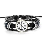 Pulseira com símbolo Aegishjalmur