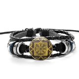 Pulseira com símbolo Aegishjalmur