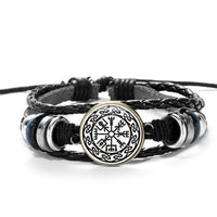 Pulseira com símbolo Aegishjalmur