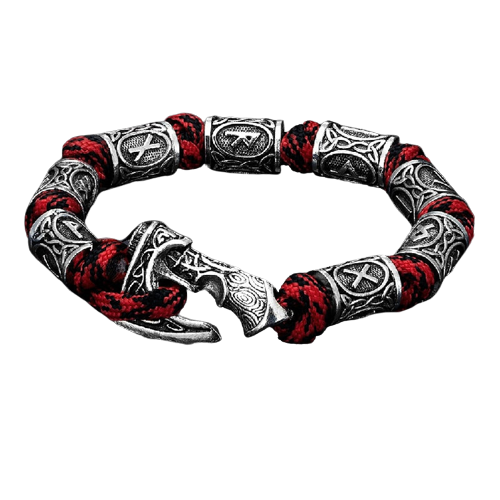 Pulseira de machado viking artesanal