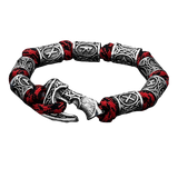 Bracelet viking hache travaillé de façon artisanale