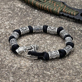 Bracelet viking hache travaillé de façon artisanale