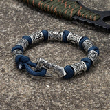 Bracelet viking hache travaillé de façon artisanale