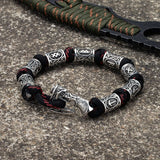 Bracelet viking hache travaillé de façon artisanale