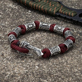 Bracelet viking hache travaillé de façon artisanale