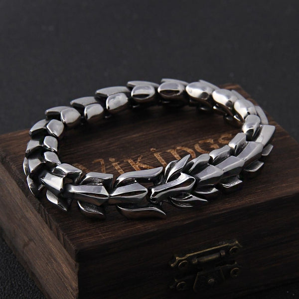 Bracelet de Jörmungand : l'étreinte du serpent mythique 🐍