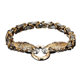 Bracelet viking tête de dragon, amulette nordique