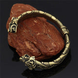 Bracelete Vintage Viking de Aço Inoxidável Dragão