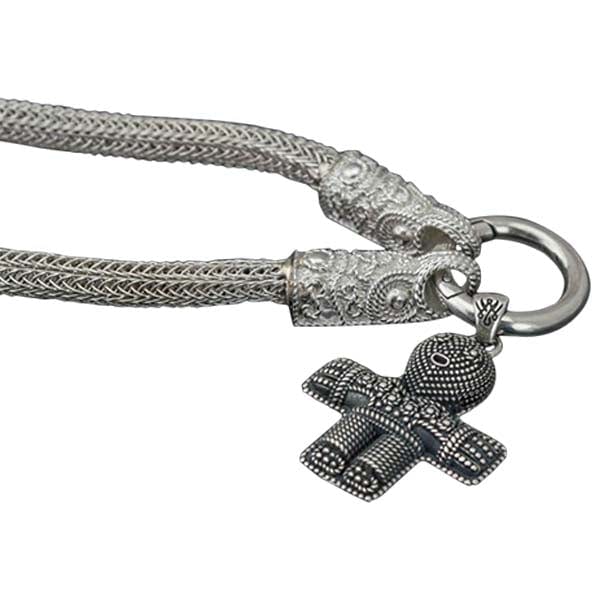 Cadena y su cruz nórdica vikinga en plata de primera ley de coleccionista