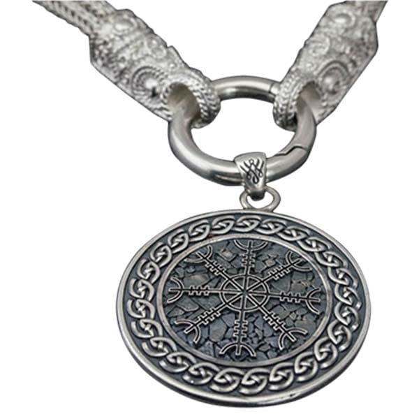 Colgante Yelmo de Awe en joyería artesanal de plata de primera ley