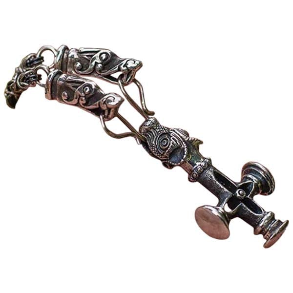 Ensemble bijouterie viking chaîne et Croix d'Olaf viking