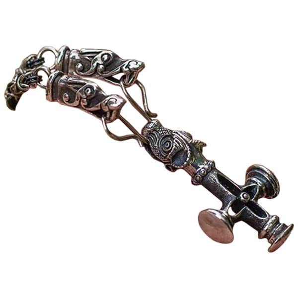 Conjunto de joyería vikinga cadena y cruz vikinga Olaf
