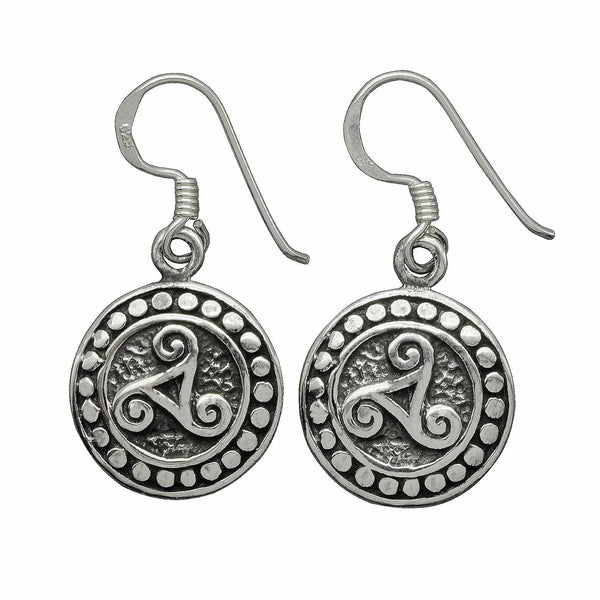 Brincos triskelion pagão Celtic Triskele