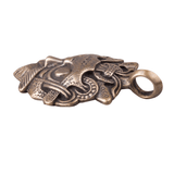 Colgante de máscara vikinga de bronce
